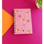 Capybara Fiyonk Özel Tasarım Spiralli 15 * 21 cm Dot Defter, Eskiz Defteri, Doodle Book - 2 SAYFA STICKER HEDİYELİ