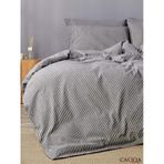 CAQQA Line Striped Çocuk ve Genç Tek Kişilik Pamuk Lastikli Nevresim Takımı