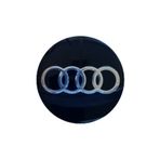 CAR TUNES Audi Amblem Arması Jant Göbek Kapak Etiketi Alüminyum Sticker Yapıştırma Seti.