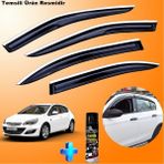 Caraks Astra J Hb Mügen Cam Rüzgarlığı Abs Nikelaj Krom Cam Rüzgarlığı 2009-2017 + Ebrayn Lastik Parlatıcı