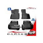 Caraks Audi A3 HB 2003-2012 Siyah 4 Parça 3D Havuzlu Paspas