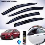 Caraks Aveo Sedan Mügen Cam Rüzgarlığı Abs Nikelaj Krom Cam Rüzgarlığı 2012-2020 + Ebrayn Lastik Parlatıcı