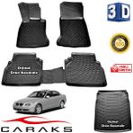 Caraks Bmw E60 5 Serisi 2004-2012 Arası 3D Bagaj Havuzu ve Havuzlu Paspas
