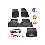 Caraks Dacia Duster 4x2 2010-2018 Arası 3D Bagaj Havuzu ve Havuzlu Paspas