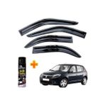 Caraks Dacia Sandero Mügen Cam Rüzgarlığı 2008-2012 Arası 4 Lü Takım +500ML Lastik Parlatıcı