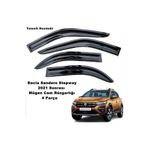 Caraks Dacia Sandero Stepway Mügen Cam Rüzgarlığı 2021 Sonrası Kasalar 4 Lü Set Cam Rüzgarlığı - Caraks