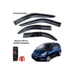 Caraks Honda Jazz Mügen Cam Rüzgarlığı 2009 - 2011 Arası 4 Lü Takım +500ML Lastik Parlatıcı
