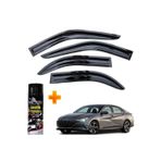 Caraks Hyundai Elantra Mügen Cam Rüzgarlığı 2021 Sonrası 4 Lü Takım +500ML Lastik Parlatıcı