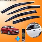 Caraks Hyundai I20 Mügen Cam Rüzgarlığı Abs Nikelaj Krom Cam Rüzgarlığı 2015-2020 + Ebrayn Lastik Parlatıcı