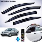 Caraks Nissan Almera Sd Mügen Cam Rüzgarlığı Abs Nikelaj Krom Cam Rüzgarlığı 2000-2008 + Ebrayn Lastik Parlatıcı