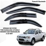 Caraks Nissan Skystar Mügen Cam Rüzgarlığı Tüm Kasalara Uyumlu 4 Lü Set Skystar Cam Rüzgarlığı - Caraks