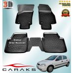 Caraks Opel Astra G Sedan 1998-2009 Arası Siyah 4 Parça 3D Havuzlu Paspas
