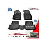 Caraks Opel Astra J STW 2012-2018 Arası Siyah 4 Parça 3D Havuzlu Paspas