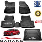 Caraks Opel Astra K HB 2015-2020 3D Bagaj Havuzu ve Havuzlu Paspas