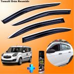 Caraks Opel Combo Mügen Cam Rüzgarlığı Abs Nikelaj Krom Cam Rüzgarlığı 2012-2019 + Ebrayn Lastik Parlatıcı