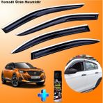 Caraks Peugeot 2008 Mügen Cam Rüzgarlığı Abs Krom Cam Rüzgarlığı 2020 Sonrası + Ebrayn Lastik Parlatıcı