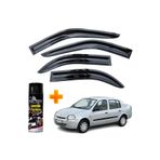 Caraks Renault Clio 2 Mügen Cam Rüzgarlığı Sedan 1999-2008 Arası 4 Lü Takım +500ML Lastik Parlatıcı
