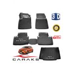 Caraks Renault Clio 5 HB 2019 Sonrası 3D Bagaj Havuzu ve Havuzlu Paspas