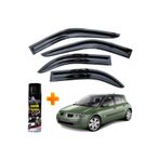 Caraks Renault Megane 2 Mügen Cam Rüzgarlığı Hb 2004-2010 Arası 4 Lü Takım +500ML Lastik Parlatıcı