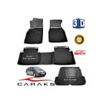 Caraks Renault Megane 2 Sedan 2004-2010 3D Bagaj Havuzu ve Havuzlu Paspas