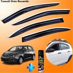 Caraks Seat Altea Mügen Cam Rüzgarlığı Abs Nikelaj Krom Cam Rüzgarlığı 2004-2015 + Ebrayn Lastik Parlatıcı