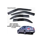 Caraks Seat Cordoba Mügen Cam Rüzgarlığı 1998 - 2002 Arası 4 Lü Takım +500ML Lastik Parlatıcı