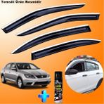 Caraks Seat Toledo Mügen Cam Rüzgarlığı Abs Nikelaj Krom Cam Rüzgarlığı 2013-2020 + Ebrayn Lastik Parlatıcı