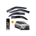 Caraks Skoda Fabia Hb Mügen Cam Rüzgarlığı 2009-2014 Arası 4 Lü Takım +500ML Lastik Parlatıcı
