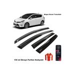 Caraks Toyota Verso Mügen Cam Rüzgarlığı 2010-2017 Arası 4 Lü Takım +500ML Lastik Parlatıcı