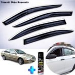 Caraks Volvo S40 Mügen Cam Rüzgarlığı Abs Nikelaj Krom Cam Rüzgarlığı 1997-2004 + Ebrayn Lastik Parlatıcı