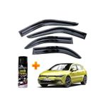 Caraks Vw Golf 8 Mügen Cam Rüzgarlığı 2020 Sonrası 4 Lü Takım +500ML Lastik Parlatıcı