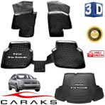 Caraks VW Jetta Cepli 2011-2015 Arası 3D Bagaj Havuzu ve Havuzlu Paspas