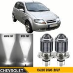 Caralp Chevrolet Kalos 2003-2007 Uyumlu Mercekli Far Ampulü LED Xenon Beyaz Renk Far Şimşek Etkili Csp LED Lamba Uzun Kısa 2 Adet Takım