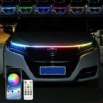 Caralp Drl Ön Kaput Gündüz Ledi App ve Kumanda Kontrol 1.5 Metre Rgb LED Şerit Golf 8 Dizayn