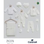 Caramell % 100 Müslin 10 Lu Hastane Çıkışı Müslin 2276 - Ekru - Yenidoğan
