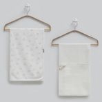 Caramell 2'li Battaniye 80X90 cm 2241 - Ekru - 80 x 90 cm