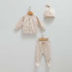 Caramell 2'li Bebek Takımı 1196 - Bej - 6 - 9 Ay