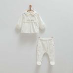 Caramell 2'li Bebek Takımı TKK1406 - Ekru - 9 - 12 Ay