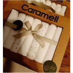 Caramell 7'li Bebek Ağız Mendili Beyaz Organik Pamuklu Şık Puantiyeli Tasarım
