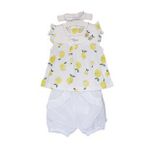 Caramell Bebek Takımı - 3 Lü - Tkk6178 - Lemon - Beyaz