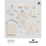 Caramell Jungle Friends Müslin Tulumlu 10 Lu Hastane Cıkısı - Bej - Yenidoğan