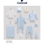Caramell My Baby Kumsal % 100 Coton 10 Lu Hastane Çıkışı ( Yeni Doğan ) Soft Colour Ze 0001585 - Yenidoğan - Mavi