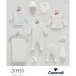 Caramell My Baby Kumsal % 100 Coton 10 Lu Hastane Çıkışı Yeni Sezon Beauty Girl 1930 - Ekru - Yenidoğan