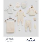 Caramell My Baby Kumsal % 100 Coton 10 Lu Hastane Çıkışı Yeni Sezon Only Flowers 2390 - Bej - Yenidoğan