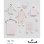 Caramell My Baby Kumsal % 100 Coton 10 Lu Hastane Çıkışı Yeni Sezon Only Flowers 2390 - Pembe - Yenidoğan