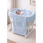 Caramell My Baby Kumsal Bebek Battaniyesi Yeni Sezon Penye ve Yumuşak Dokulu 80X80 Very Cool Çok Havalı 1872 - Mavi - Yenidoğan