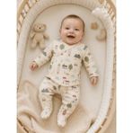 Caramell My Baby Kumsal Coton Body & Pantolon & Muslin Battaniye 3 Lü Basic Set 2183 mint yeşili - Yenidoğan