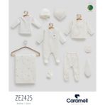 Caramell My Baby Kumsal Müslin 10 Lu Hastane Çıkışı Yeni Sezon Jungle Friends 2425 - Ekru - Yenidoğan