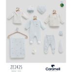 Caramell My Baby Kumsal Müslin 10 Lu Hastane Çıkışı Yeni Sezon Jungle Friends 2425 - Mavi - Yenidoğan
