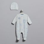 Caramell Patikli Bebek Tulumu TE5761 3 - 6 Ay - Ekru